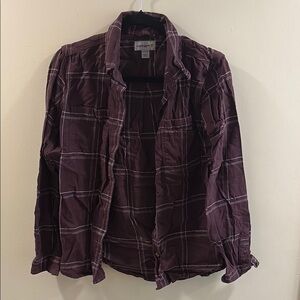 Carhartt Women's Purple Plaid Shirt